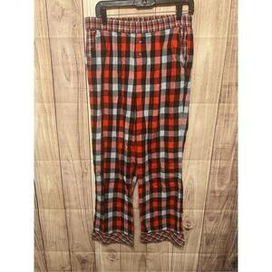 Victorias Secret Small red grey pajama lounge pants flannel plaid